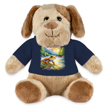 Cute young fire salamander - MiniFeet® Dog Helge - french navy - Front