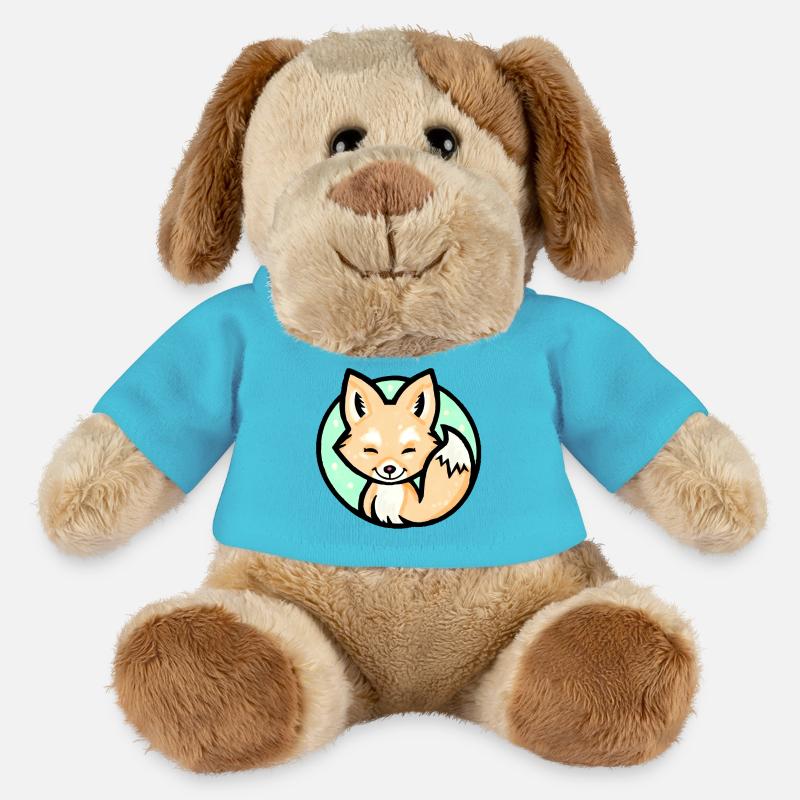 Kleiner Fuchs (Bunt) - MiniFeet® Hund Helge - Atollblau