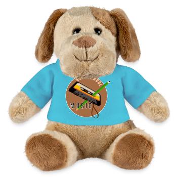 Musik der alten Schule - MiniFeet® Hund Helge - Atollblau - Vorne