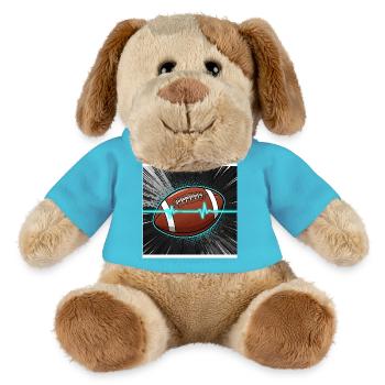 Touché! La fascination du football américain - Chien en peluche Helge MiniFeet® - bleu outremer - Devant