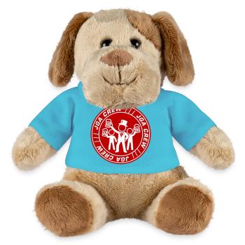 JGA Crew Logo - MiniFeet® Hund Helge - Atollblau - Vorne
