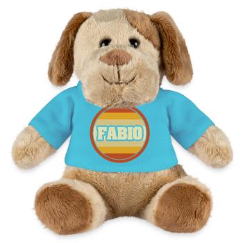 Fabio - Chien en peluche Helge MiniFeet® - bleu outremer - Devant