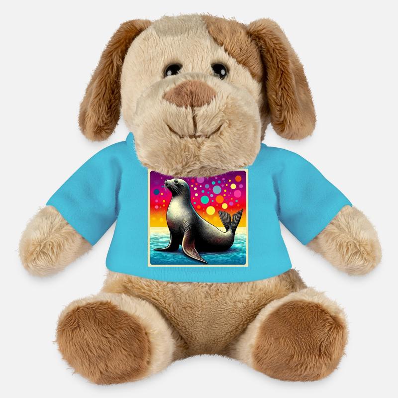 seal - MiniFeet® Dog Helge - atoll blue