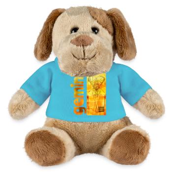 Sternzeichen Zwillinge - MiniFeet® Hund Helge - Atollblau - Vorne