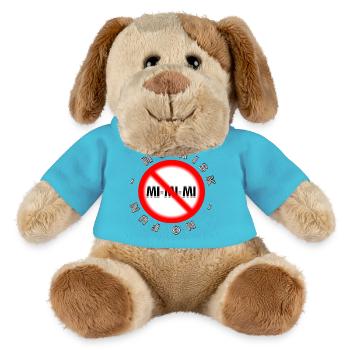 Erfolg  RISKO  NO FUN  MI MI MI - MiniFeet® Hund Helge - Atollblau - Vorne