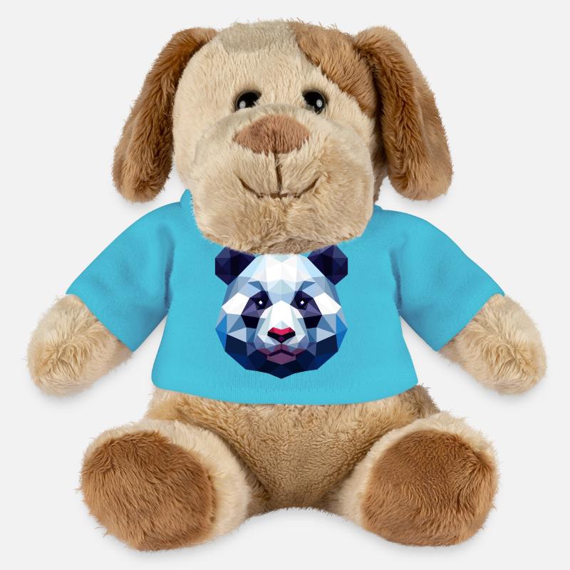 Panda Lowpoly - MiniFeet® Hund Helge - Atollblau