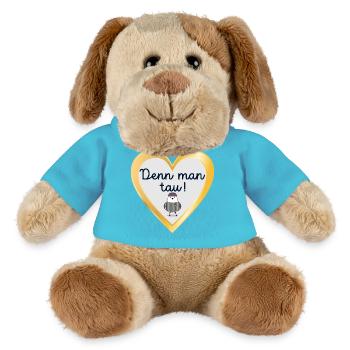 Dictons bas allemands départ mouette - Chien en peluche Helge MiniFeet® - bleu outremer - Devant