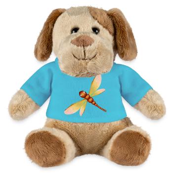 Zauberhafte Kastanien-Libelle – Kindheit & Basteln - MiniFeet® Hund Helge - Atollblau - Vorne