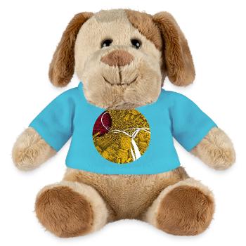 Autoroute des spaghettis - Chien en peluche Helge MiniFeet® - bleu outremer - Devant