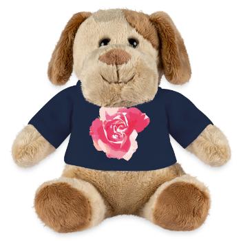 rose - Chien en peluche Helge MiniFeet® - bleu marine - Devant