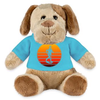 Iconisches Running Motiv - MiniFeet® Hund Helge - Atollblau - Vorne