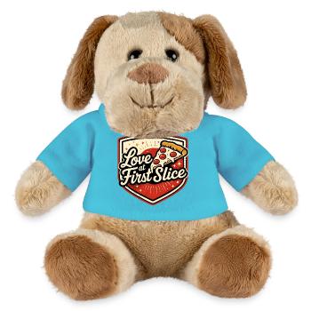 Pizza Love at first Slice - MiniFeet® Hund Helge - Atollblau - Vorne