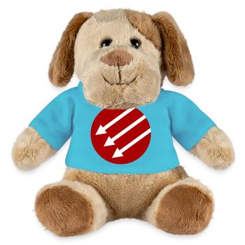 Front de fer / Front de l’Eiserne / Järnfronten - Chien en peluche Helge MiniFeet® - bleu outremer - Devant