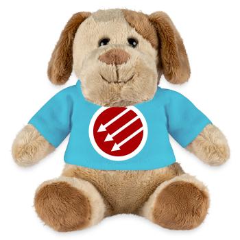 Front de fer / Front de l’Eiserne / Järnfronten - Chien en peluche Helge MiniFeet® - bleu outremer - Devant