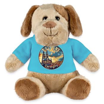 Entdecken Sie die kulturellen Reize von Köln in Deutschland - MiniFeet® Hund Helge - Atollblau - Vorne