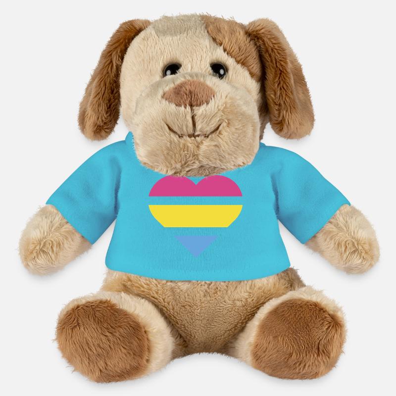 Pride Flag Heart · Pansexual - MiniFeet® Dog Helge - atoll blue
