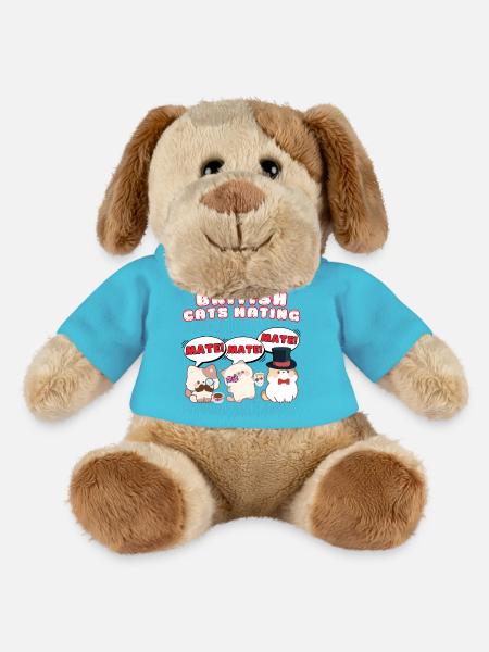 Chats britanniques s’accouplent - Chien en peluche Helge MiniFeet® - bleu outremer