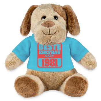 Ehe 1981 - MiniFeet® Hund Helge - Atollblau - Vorne