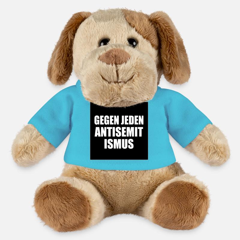 Gegen jeden antisemitismus - MiniFeet® Hund Helge - Atollblau