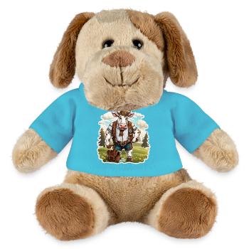 Lederhosen / Animal / Traditional costume / Tradition / Cow - MiniFeet® Dog Helge - atoll blue - Front