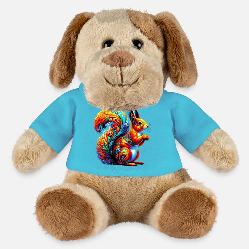 Eichhörnchen - MiniFeet® Hund Helge - Atollblau