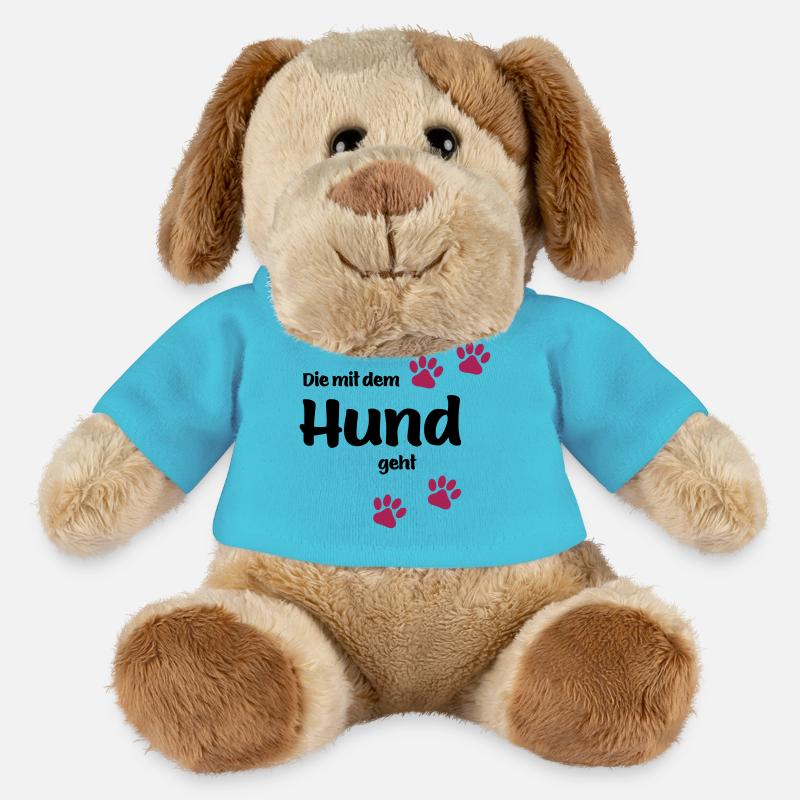 Die Mit Dem Hund Geht - Edition Colored Paw - MiniFeet® Hund Helge - Atollblau