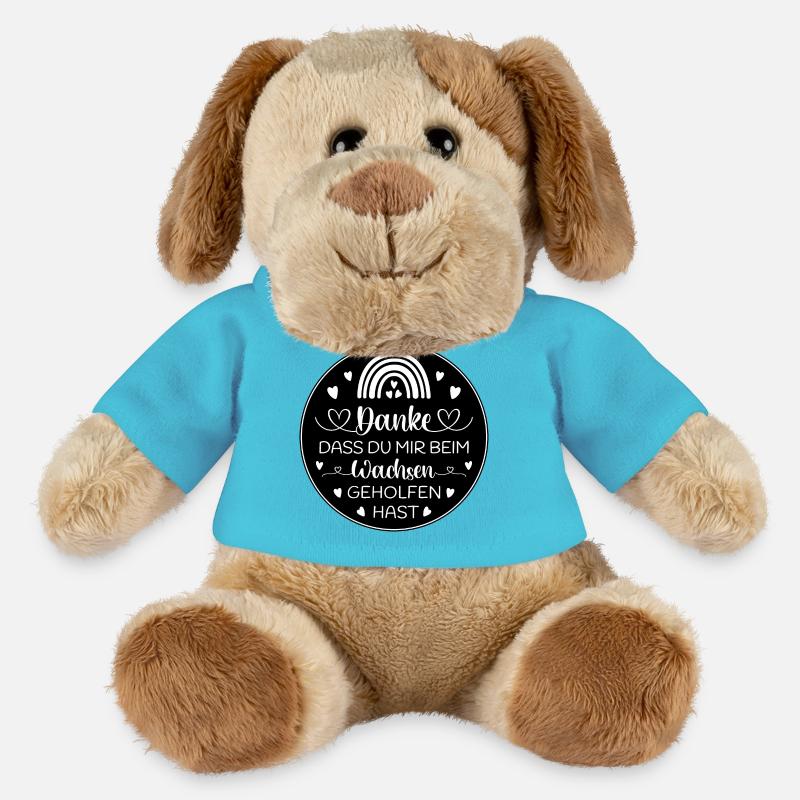 Boho Regenbogen Danke Abschied Kita Kindergarten - MiniFeet® Hund Helge - Atollblau