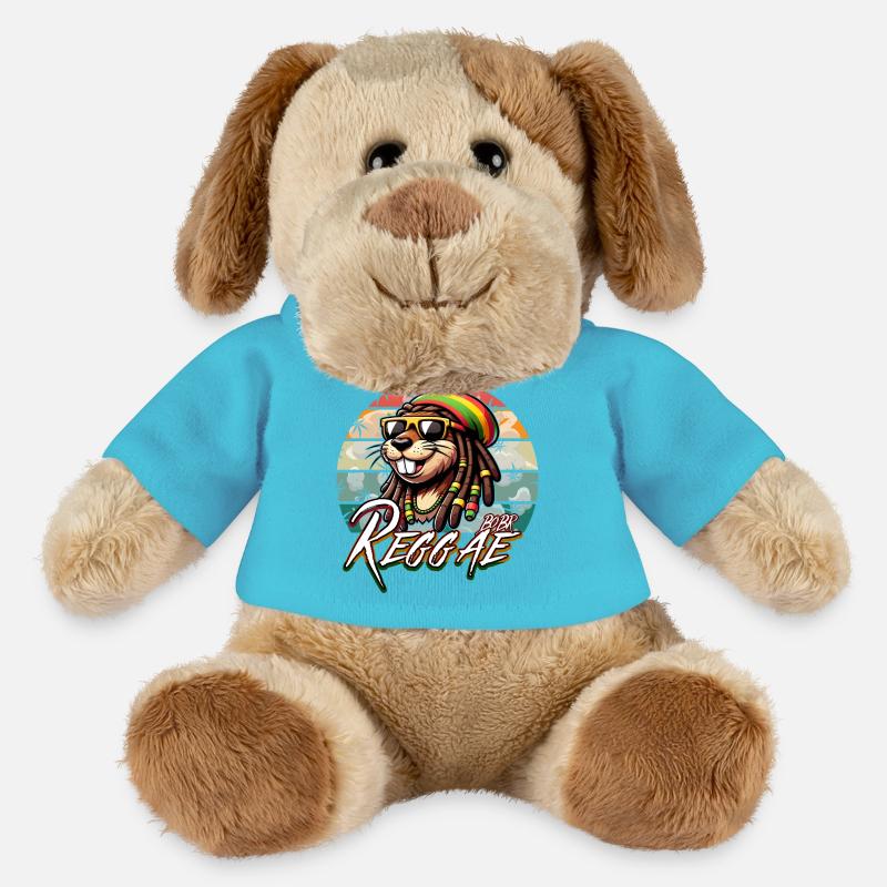 Bober Reggae - Rasta Bobr Marly - MiniFeet® Dog Helge - atoll blue