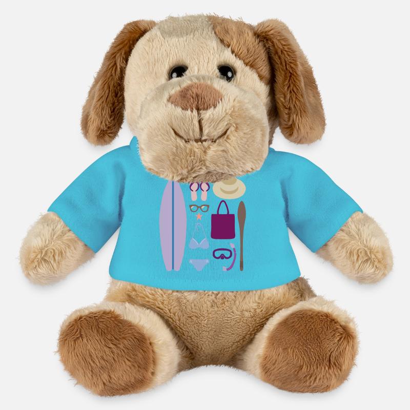 Sommer Sonne Strand - MiniFeet® Hund Helge - Atollblau