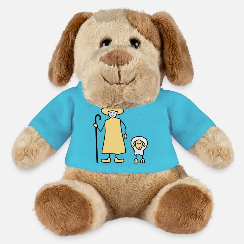 schaefer schafe tier beruf - MiniFeet® Hund Helge - Atollblau