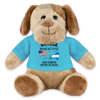 Distanz bedeutet so wenig, wenn jemand viel bedeutet - MiniFeet® Hund Helge - Atollblau - Vorne