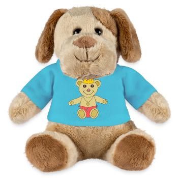 Mein Teddy geht baden - MiniFeet® Hund Helge - Atollblau - Vorne