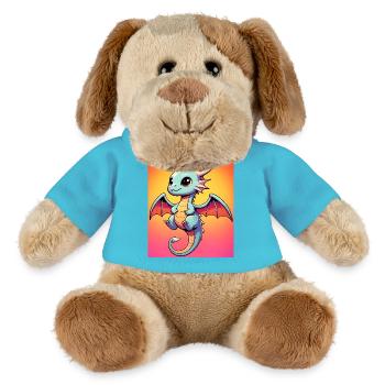 dragon - MiniFeet® Dog Helge - atoll blue - Front