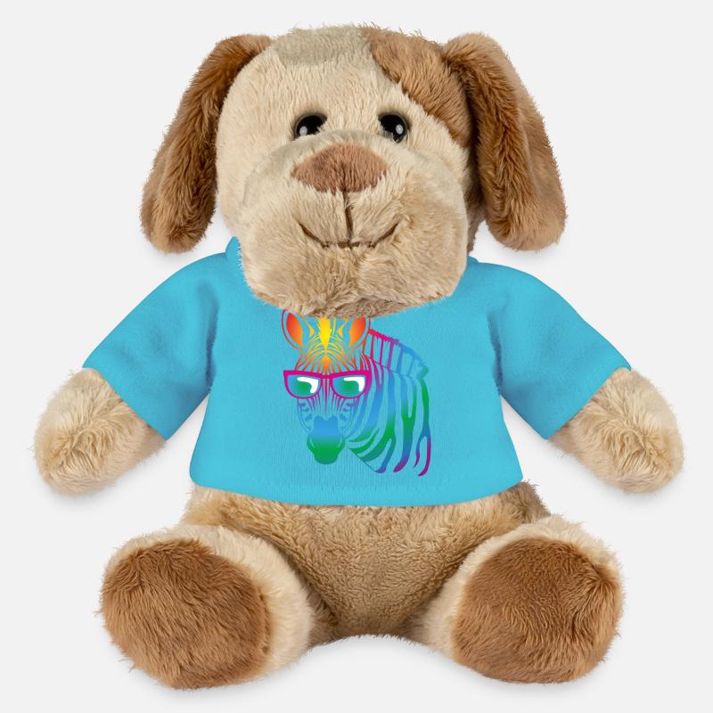 cool Zebra - MiniFeet® Hund Helge - Atollblau
