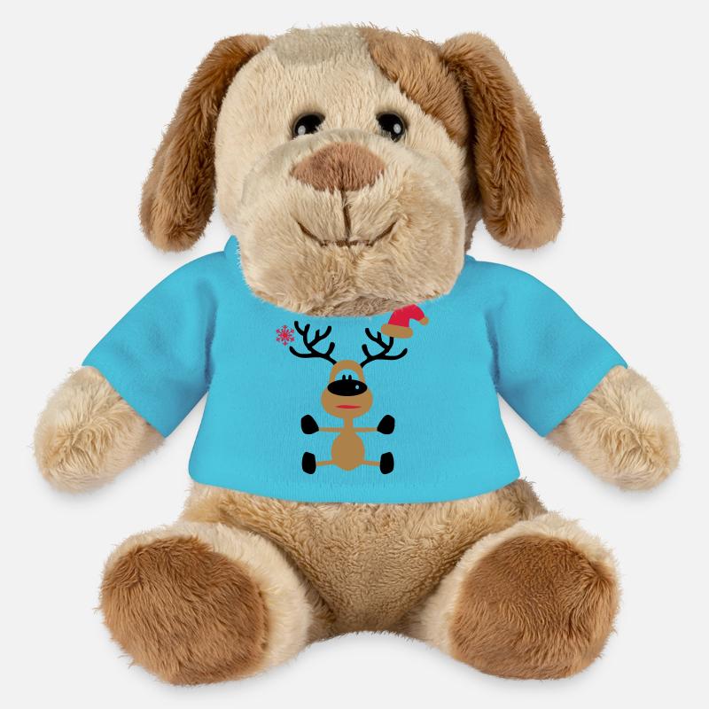 weihnachten - MiniFeet® Hund Helge - Atollblau