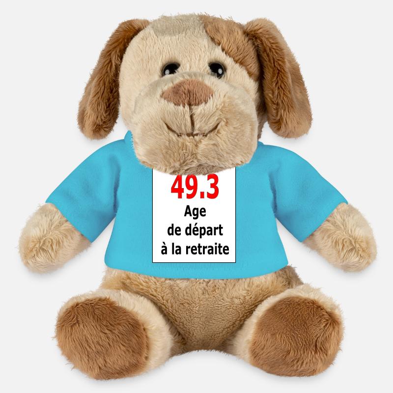 49.3 - Chien en peluche Helge MiniFeet® - bleu outremer
