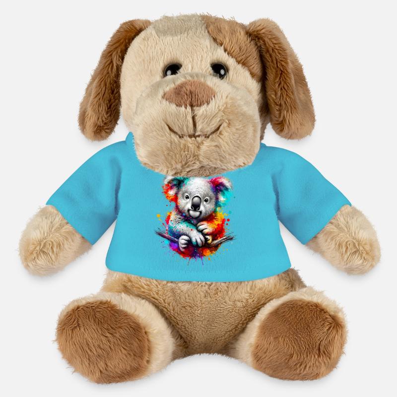 Koala - Chien en peluche Helge MiniFeet® - bleu outremer