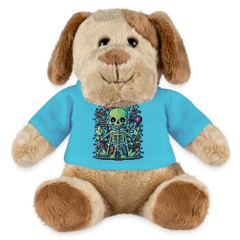 Skeleton - MiniFeet® Dog Helge - atoll blue - Front
