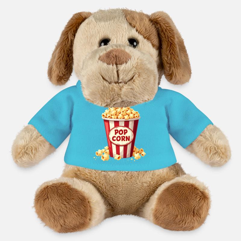 Carnaval costumé de pop-corn - Chien en peluche Helge MiniFeet® - bleu outremer