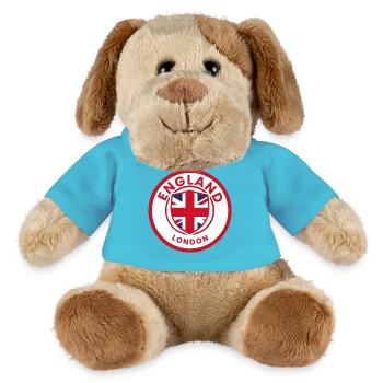 English Flag Shield London Motif - MiniFeet® Dog Helge - atoll blue - Front