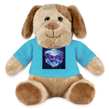 Digitaler Würfel Technologie Digital Cube Tech - MiniFeet® Hund Helge - Atollblau - Vorne