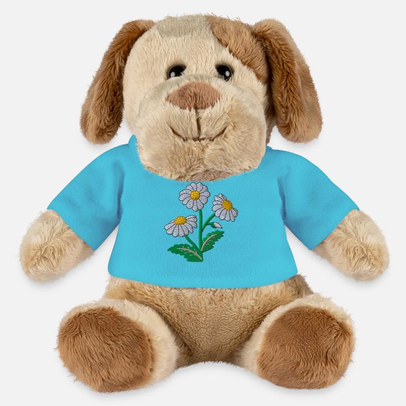 Gänseblümchen - MiniFeet® Hund Helge - Atollblau