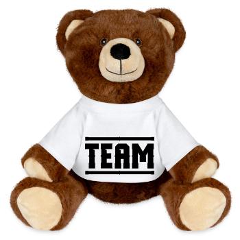 team - MiniFeet® RecycelBär® Teddy Bear Brown - white - Front