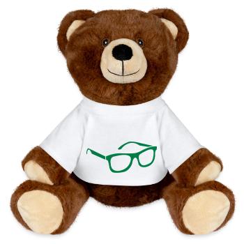 Brille - MiniFeet® RecycelBär® Braun - Weiß - Vorne
