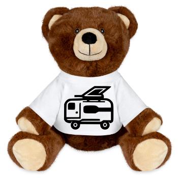 Caravane - Nounours RecycelBär® marron - blanc - Devant