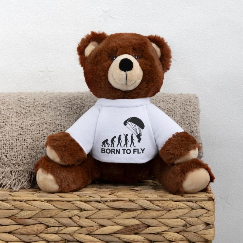 Évolution Parachutisme Nounours RecycelBär® marron