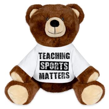 Sportlehrer - MiniFeet® RecycelBär® Braun - Weiß - Vorne
