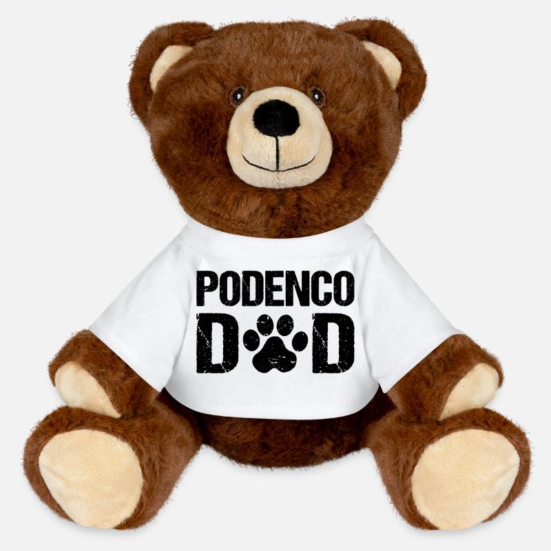 Podenco Papa Podenco Chiens - Nounours RecycelBär® marron - blanc
