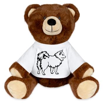 Spitz - MiniFeet® RecycelBär® Braun - Weiß - Vorne