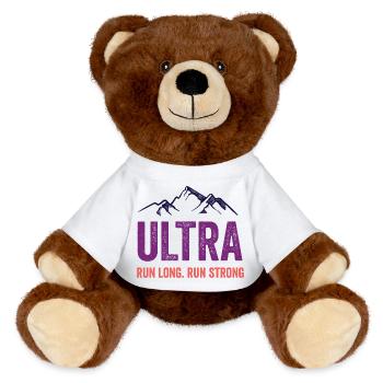 Ultra Running - Run Long. Courez fort. - Nounours RecycelBär® marron - blanc - Devant